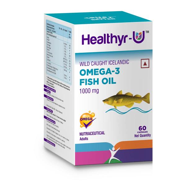 Healthyr-U Icelandic Omega 3 Fish Oil 1000 mg Capsule 60's