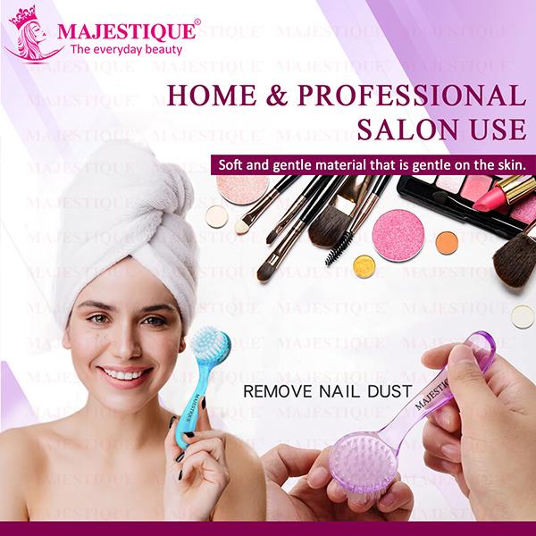 Majestique Pore Cleaning Facial Brush Combo, Remove Blackheads and Massage Skin Cleansing - Multicolor 2's - Massagers