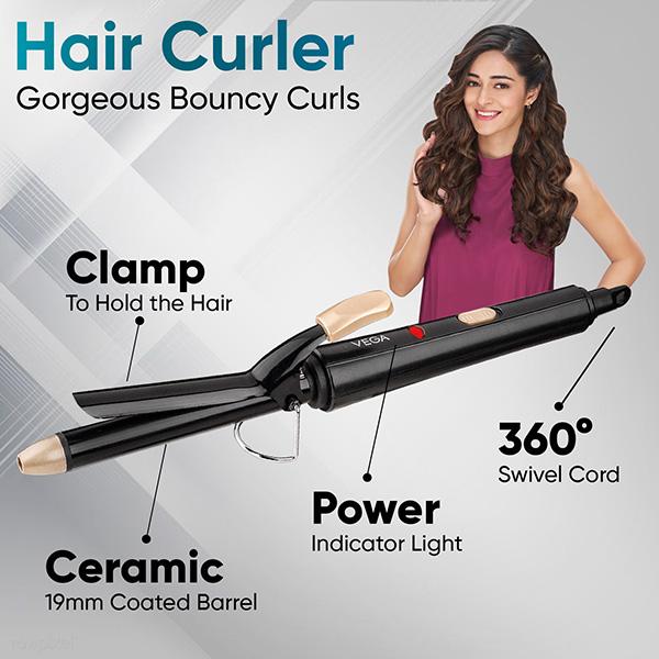 Vega Miss Versatile Styling Set Hair Straightener, Dryer and Curler (VHSS-03) 1's - Multi-Stylers