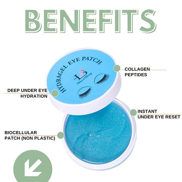 House of Beauty Hydragel Eye Patches-Hollow Undereye Plumping, Dark-Circles, Puffiness (30Pairs) 60's - Dark Circle & Wrinkle Busters
