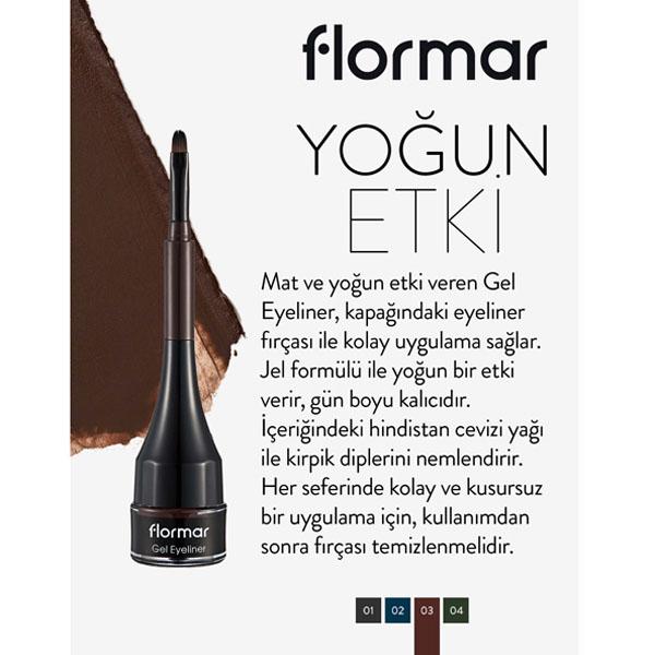 Flormar Gel Eyeliner Bole Brown 2.2 ml - Eyeliners