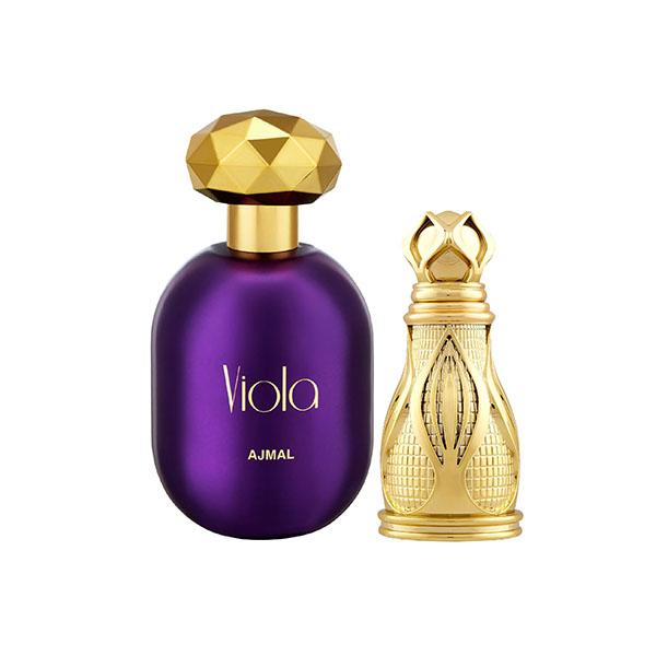 Ajmal Viola EDP Fruity Floral Perfume And Khofooq Concentrated Perfume Oil Woody Oudhy 93 ml - Perfumes (Edt/Edp)