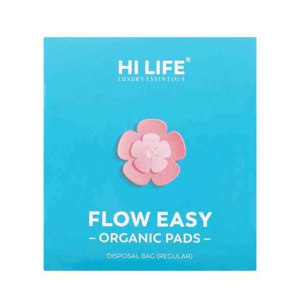 Hi Life Flow Easy Organic Pads 8's - Sanitary Napkins