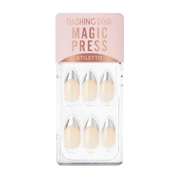 Dashing Diva Magicpres Nail Polish - Silver Edge French 1's - Nail Care