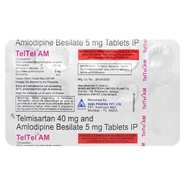 TELTEL AM Tablet 15's - Hypertension-Ana