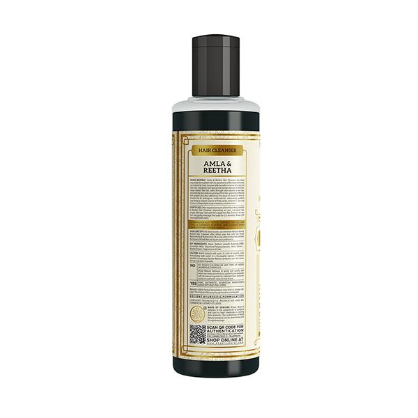 KHADI NATURAL AMLA & REETHA HAIR CLEANSER 210 ml - Shampoos