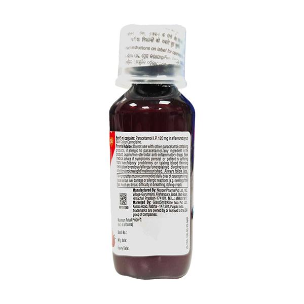 CROCIN 120 STRAWBERRY FLAVOUR Suspension 100ml - Fever-Ana