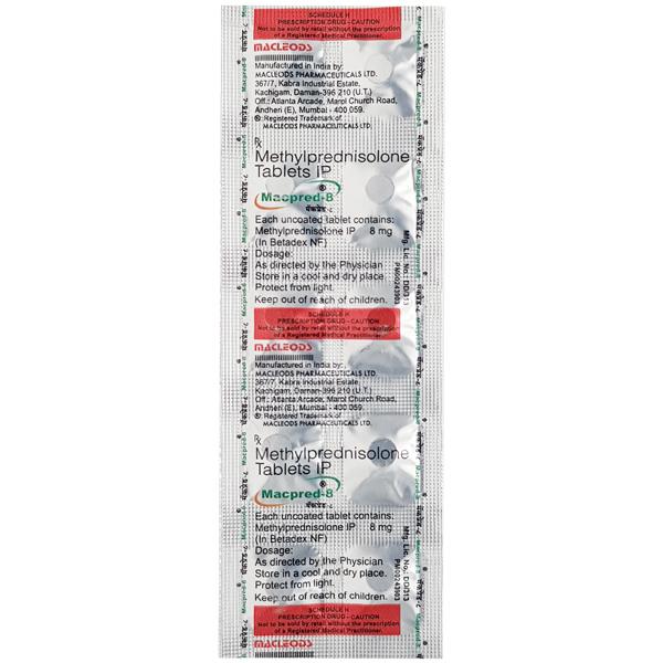 Macpred 8mg Tablet 10'S - Hormonal Therapy-Cor