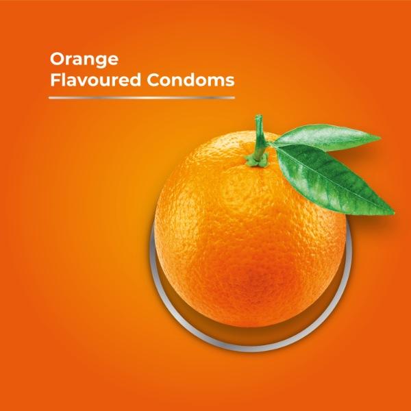 Skore 1500+ Raised Dots Condoms - Orange 10's - Plain/Flavoured Condoms