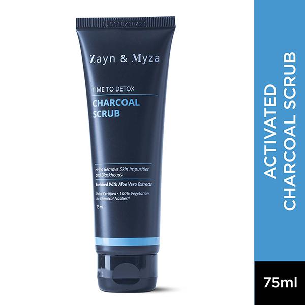 ZM Zayn & Myza Charcoal Face Scrub for Men & Women 75 ml - Face Scrubs