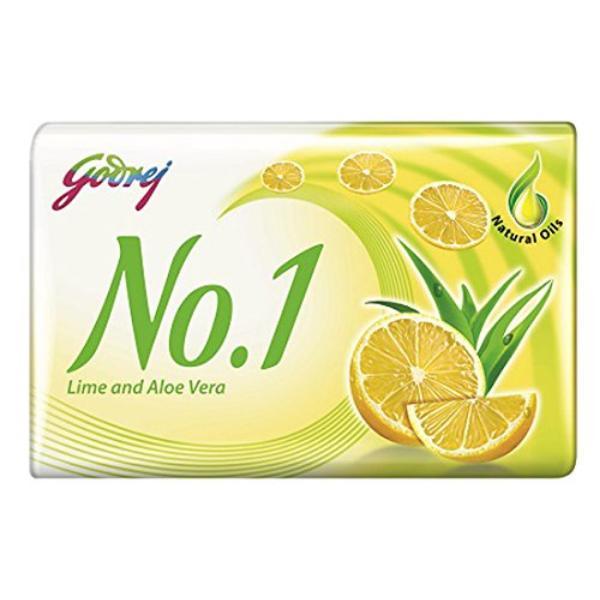 Godrej No.1 Lime and Aloe Vera Soap (Pack of 5 x 100 g) - Soaps