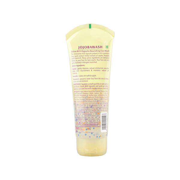 Lotus Herbals Jojobawash Nourishing Face Wash - Active Milli Capsules 120 gm - Face Wash & Cleansers