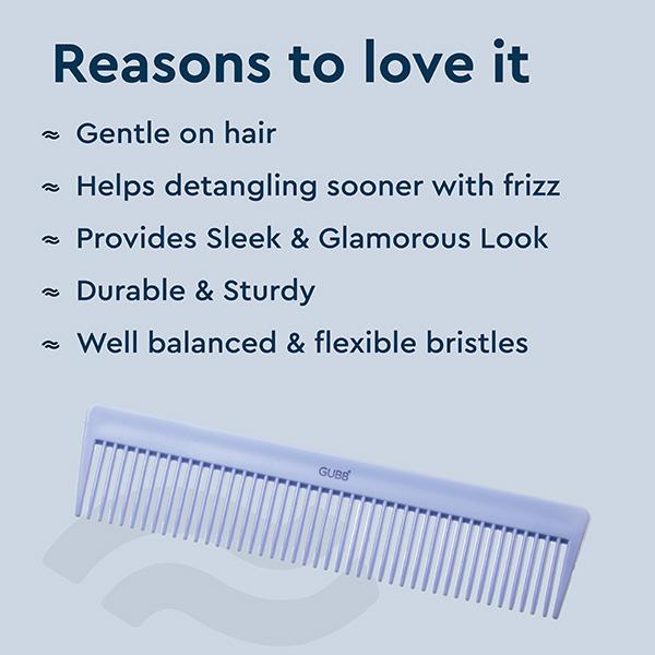 Gubb Flat Hair Comb (Santorini Hues) Gb-Lh-020 1's - Hair Combs