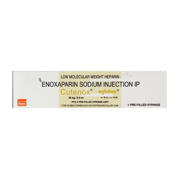 Cutenox 40mg Prefilled Syringe 0.4ml - Blood Clot-Ant