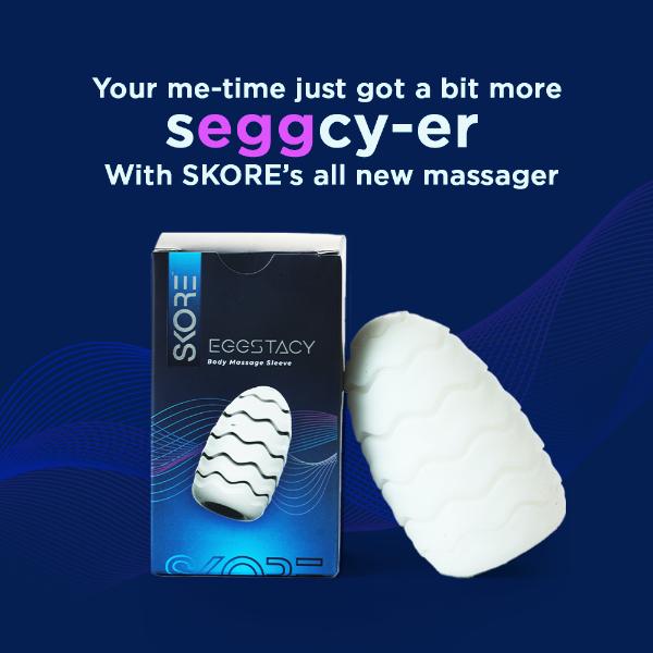 Skore Eggstacy Sleeve Massager 1's 1's - Massagers And Vibrators