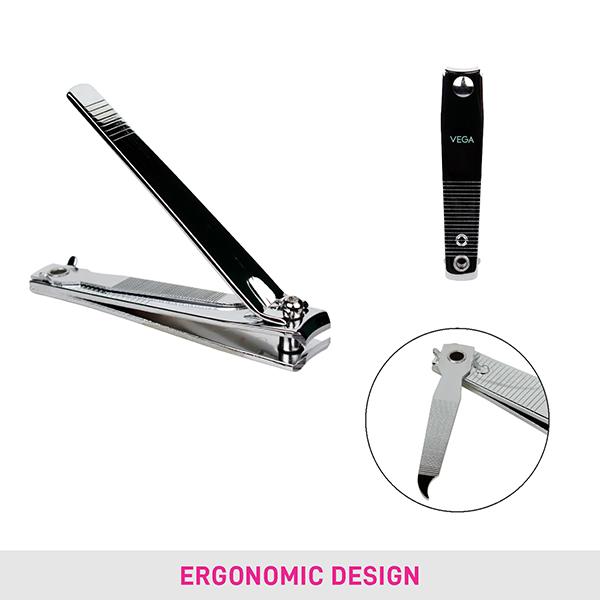 Vega D'Zyner Nail Clipper Large, Multicolor 2's - Nail Care