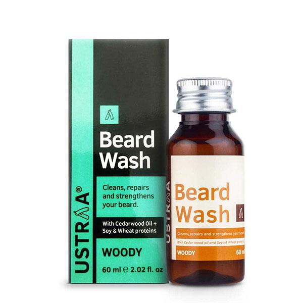 Ustraa Beard Wash Oil - Woody 60 ml - Beard Oil