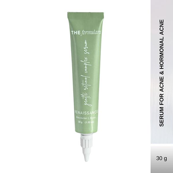 Netmeds | The Formularx Gentle Retinol Night Serum for Acne, Dark Spots, Enlarged Pores & Anti-Aging 30 gm