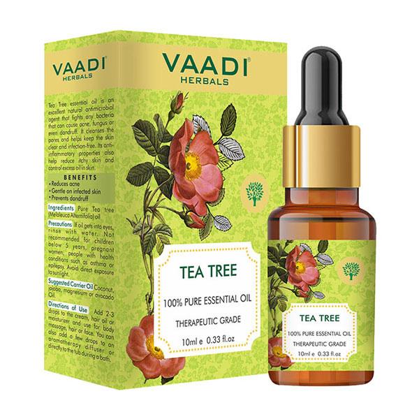 Tea Tree Essential Oil - Reduces Acne, Prevents Dandruff & Hairfall 10 ml - Essential Oils