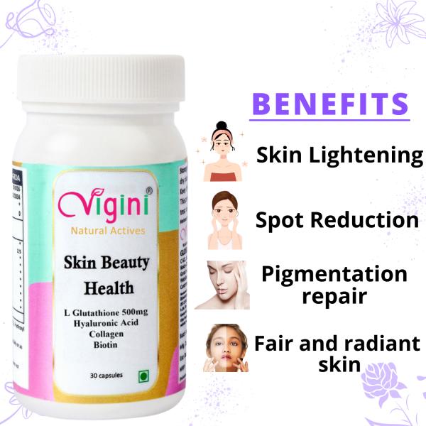 Vigini Skin Beauty Health Capsule 30's - Personal Care (Ayush)