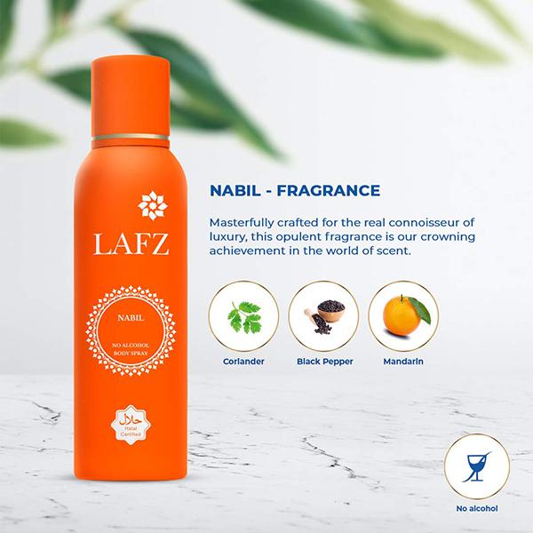 LAFZ nabil no alcohol deodorant for men 150 ml - Men Deodorants/Roll-Ons