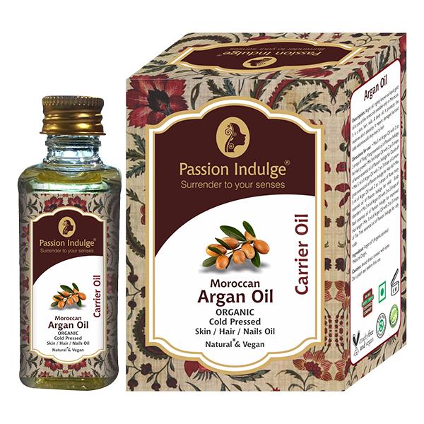 Netmeds | Passion Indulge ARGAN Carrier oil for Skin and hair care 10ML