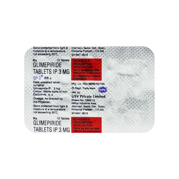 Netmeds | GP 3mg Tablet 10'S