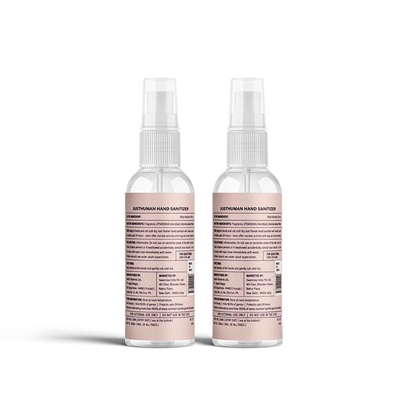 Just Human 24 Hour Protection Hand Sanitizer (Pack of 2 x 50 ml) - Hand Sanitizer
