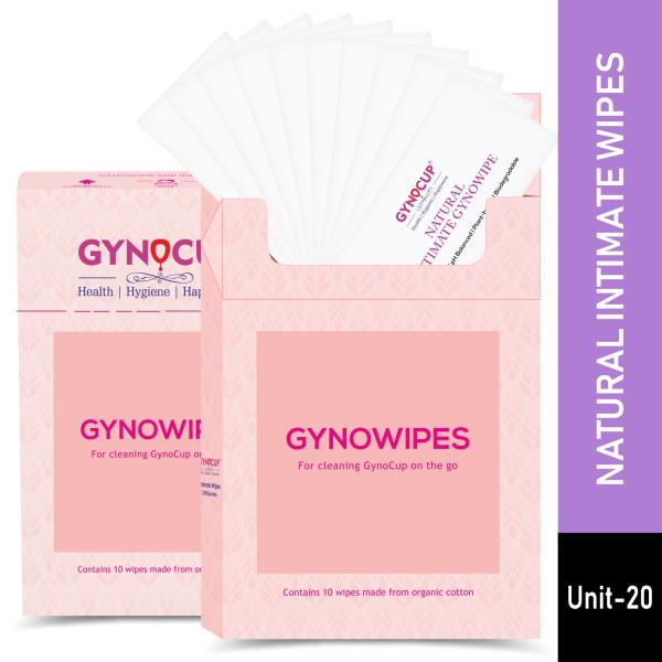 Gynocup Natural Intimate GynoWipes (Pack of 2 x 10's) - Intimate Care