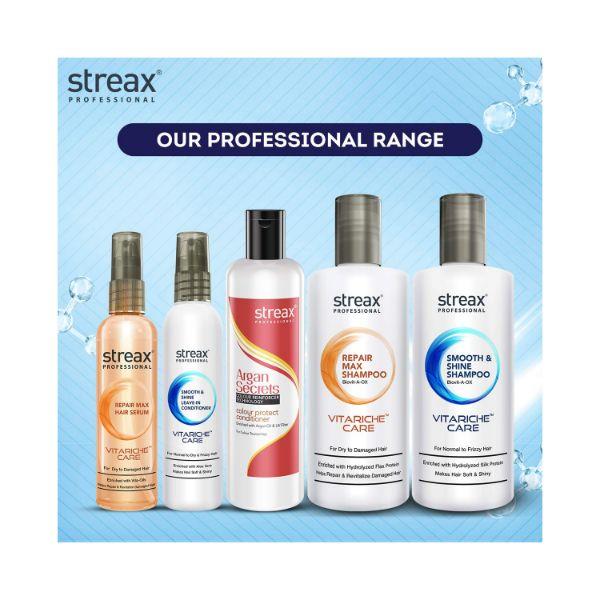 Streax Professional Vitariche Care Smooth & Shine Shampoo 300 ml - Shampoos