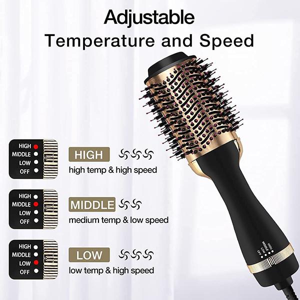 Bronson Professional Blow Hair Dryer Brush Hot Air One Step Dryer Styler & Straightener 1's - Hair Dryers