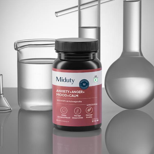 Miduty Anxiety+ Anger+Mood+Calm Capsule 60's - Mental Health