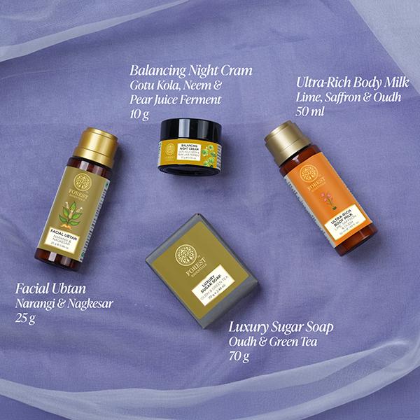 Forest Essentials Nalini Face & Body Essentials 157 gm - Bath Kits & Sets