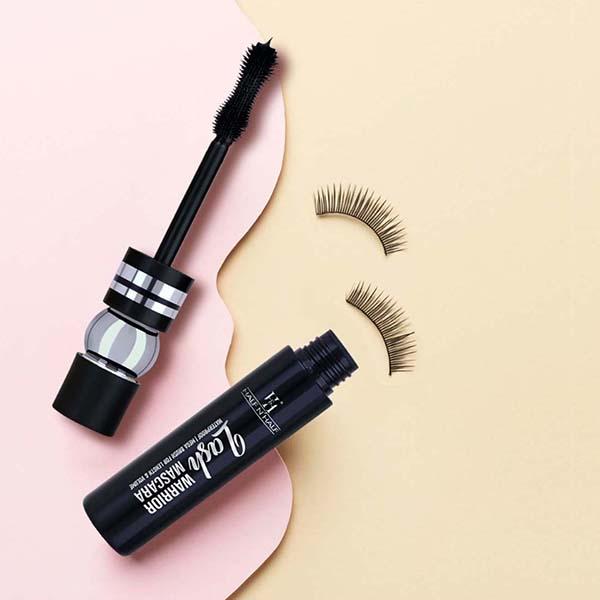 Half N Half Lash Warrior Mascara, Water Proof, Intense Black Finish, Light Weight - Black 8 ml - Mascaras