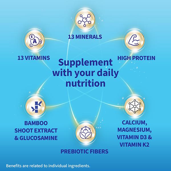 SHELCAL TOTAL NO ADDED SUGAR VANILLA FLAVOUR Powder 400g - Multi-Vitamins