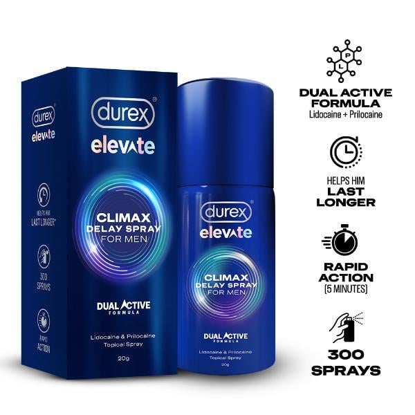 Netmeds | Durex Elevate Climax Delay Spray for Men 20 g