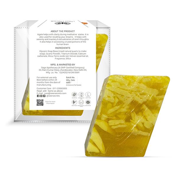 Seer Secrets Agate Gemstone Bath Bar 160 gm - Soaps