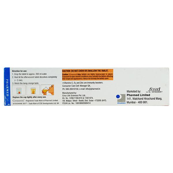 CITRAVITE FIZZ Effervescent Tablet 20's - Supplements-Vam