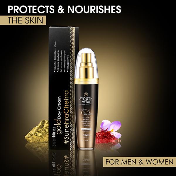 Ayouthveda Sparkling Gold Day Cream 50 gm - Face Creams
