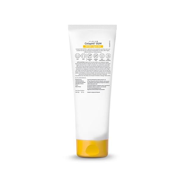 CETAPHIL SUN SPF 50+ UVB/UVA VERY HIGH PROTECTION LIGHT Gel 50ml - Body Sunscreen