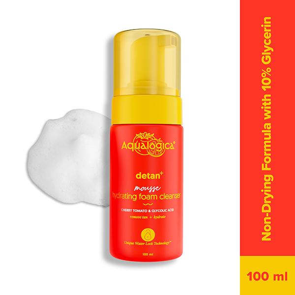 Netmeds | Aqualogica Detan + Mousse Hydrating Foam Cleanser 100 ml