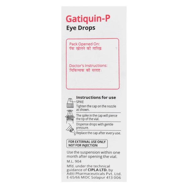 Gatiquin P Eye Drops 10ml - Eye Infections-Eaa