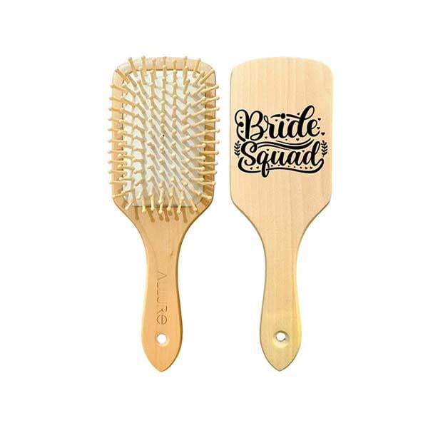 Netmeds | Allure Personalised Paddle Hair Brush Bride Squad Print 1's