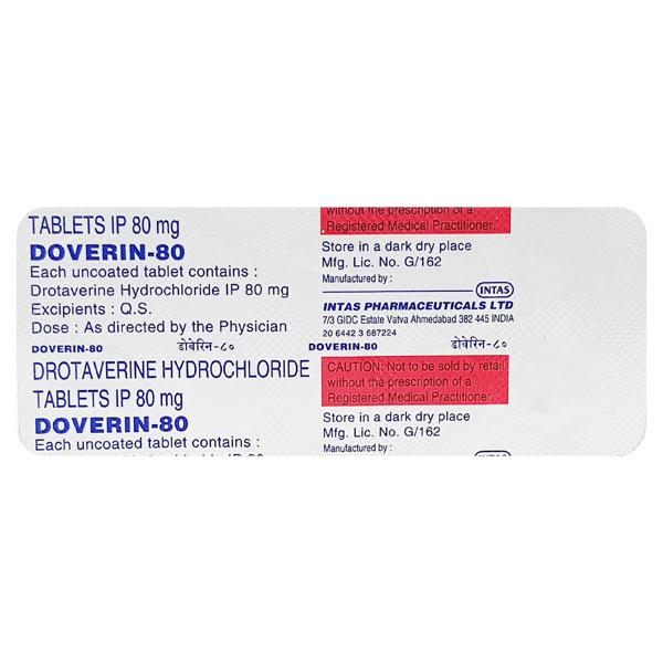 Netmeds | Doverin 80mg Tablet 10'S