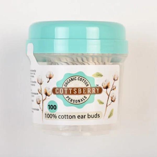 Cottsberry Organic Cotton Ear Buds 100's - Cotton Buds & Balls