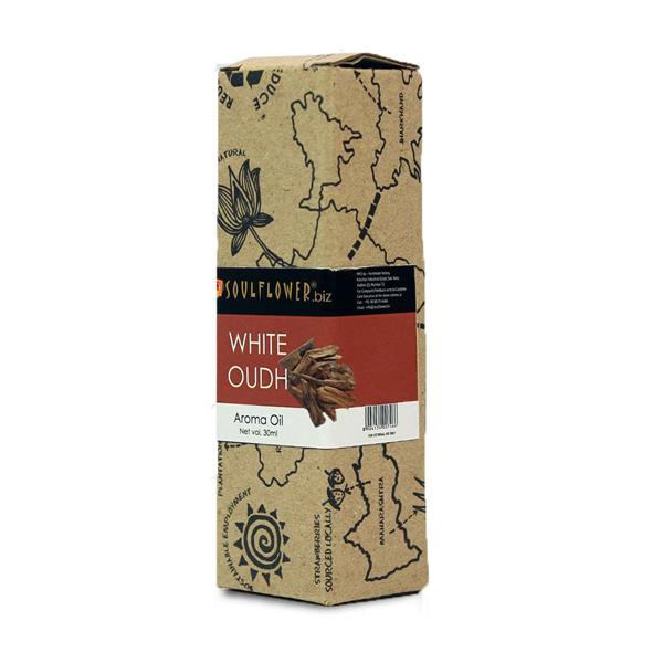 Soulflower Aroma Oil - White Oudh 30 ml - Essential Oils