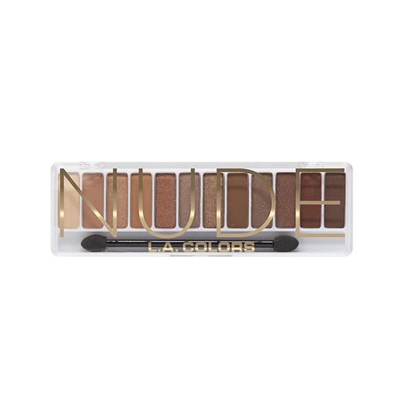 L.A. Colors 12 color Irresistible Eyeshadow Palette - Nude 8.5 gm