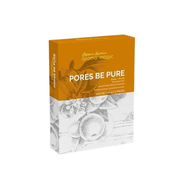 Netmeds | Aroma Magic Pores Be Pure Face Sheet Mask (Pack of 5 x 20 g)