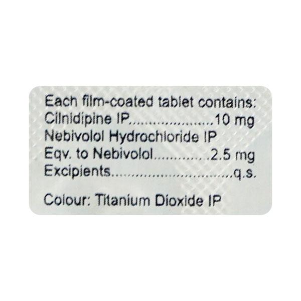 Cilnikem Beta 2.5/10mg Tablet 10'S - Hypertension-Cal
