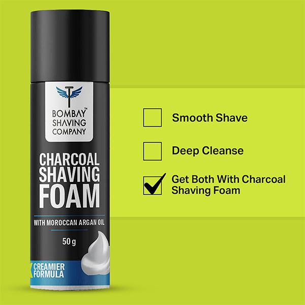 Bombay Shaving Company Sensi Smart 3 Razor 15gm, Green and Charcoal Shaving Foam 50gm 1's - Razors & Cartridges